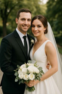 Happily married wedding